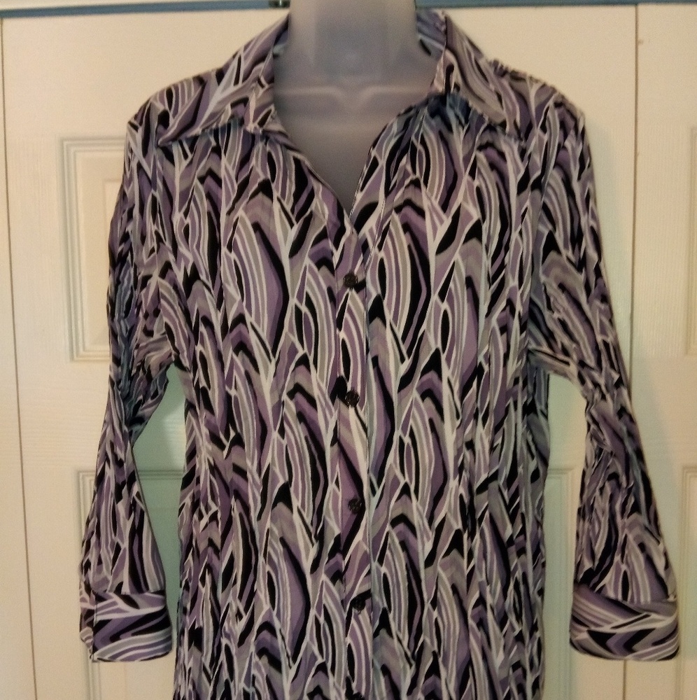 apt.9 Stretch 3/4" Sleeve Blouse